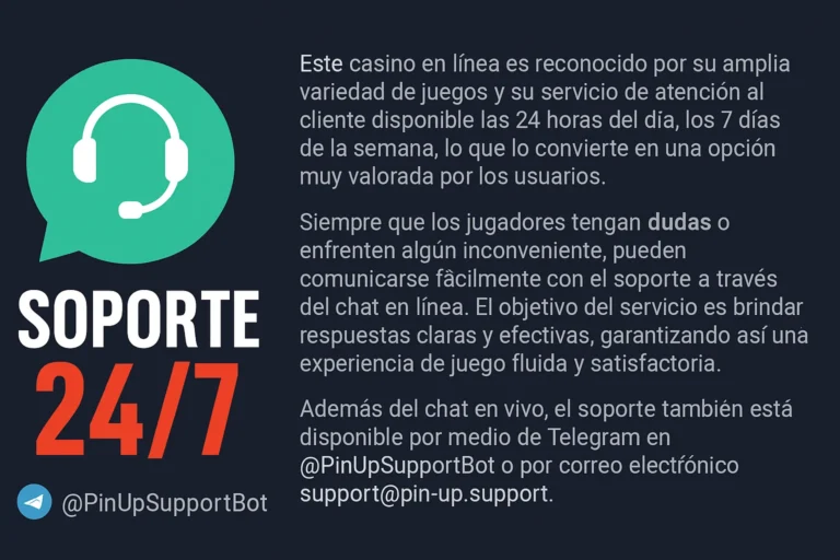 Soporte 24/7 Pin-up Casino Chile